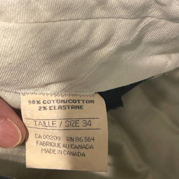 Riviera Sport Black Cotton Chinos Double Pleated Pants 34R‎ Preowned - Picture 6 of 9